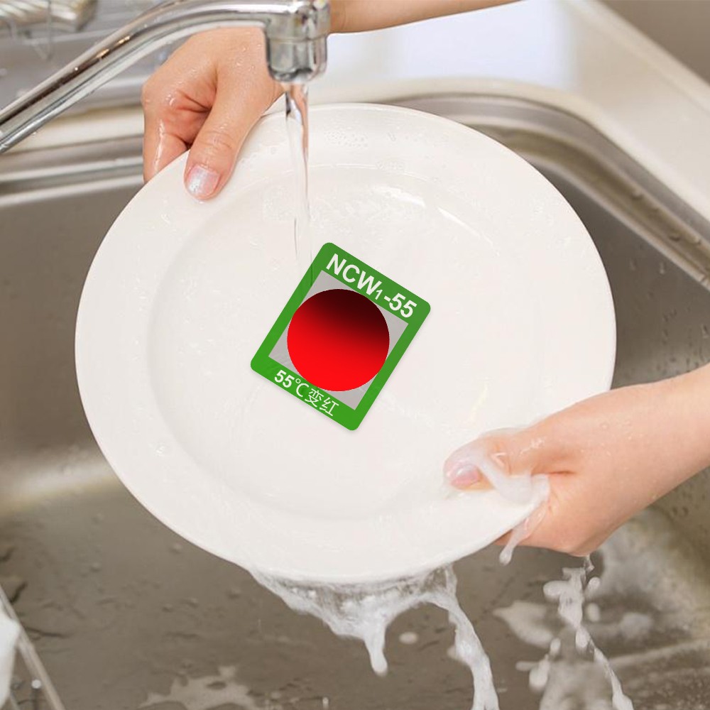 Etiqueta reversible indicadora de temperatura