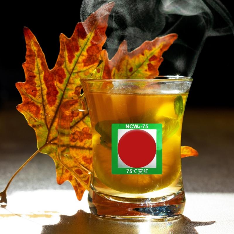 Pegatina indicadora de temperatura