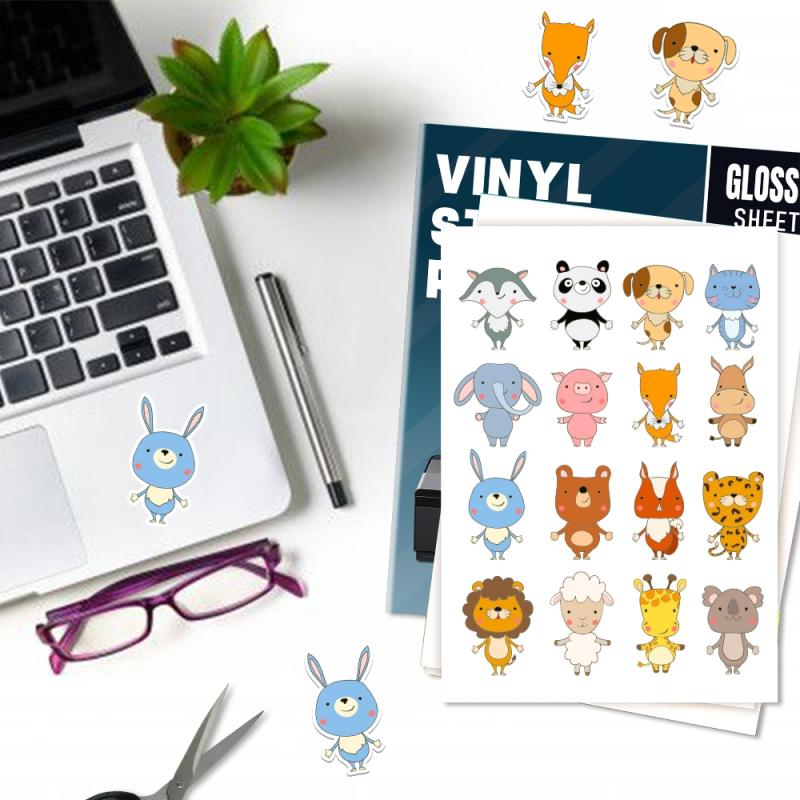 Hojas de pegatinas de vinilo para inyección de tinta