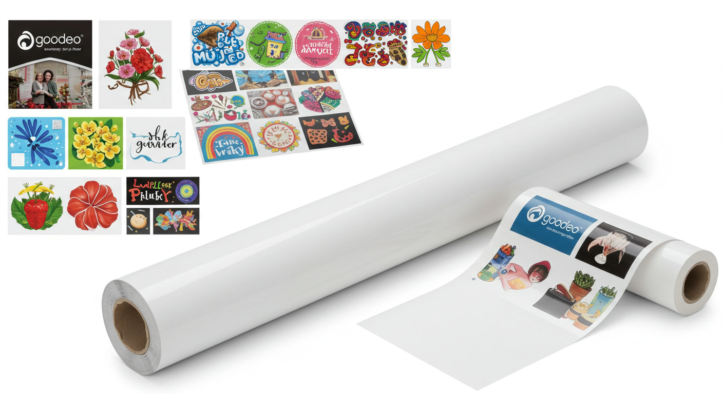 Papel adhesivo de vinilo Agodeo inkjet