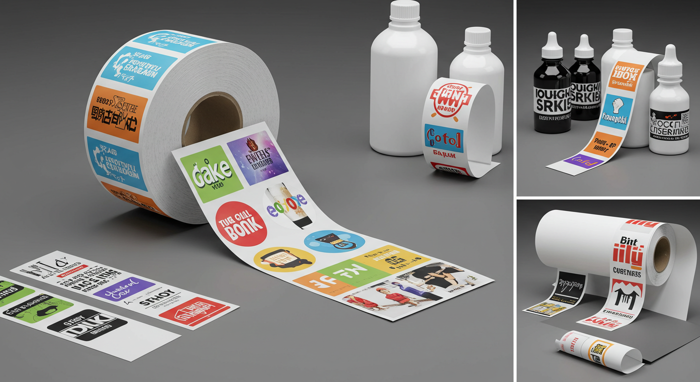 Papel adhesivo de vinilo para etiquetas