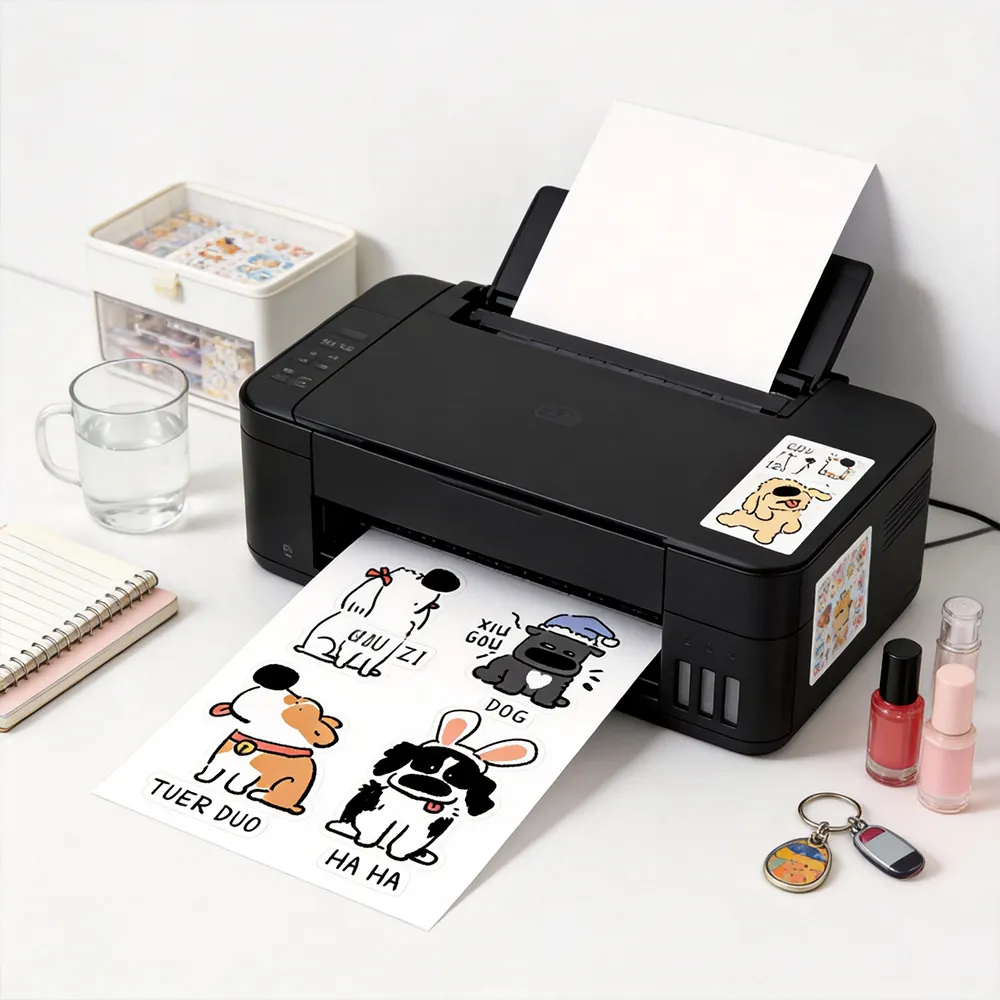 Hojas personalizadas de pegatinas de vinilo