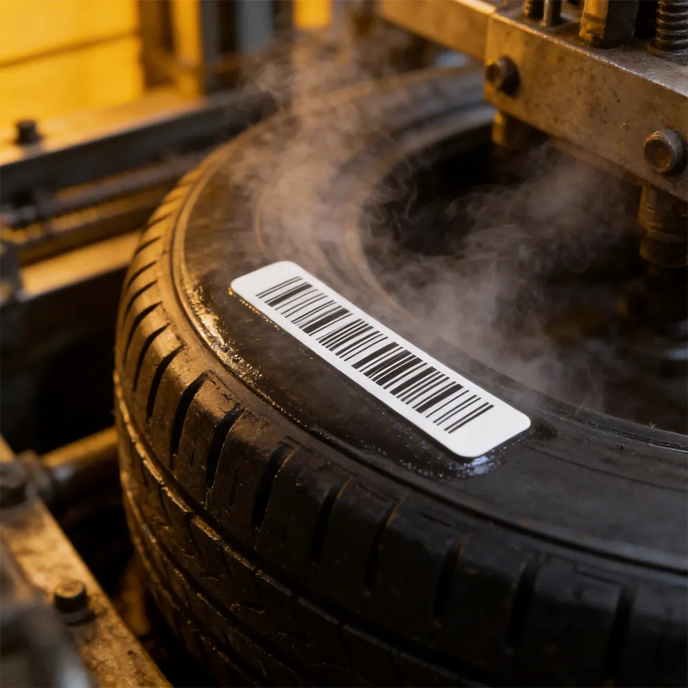 Etiqueta industrial resistente a la temperatura