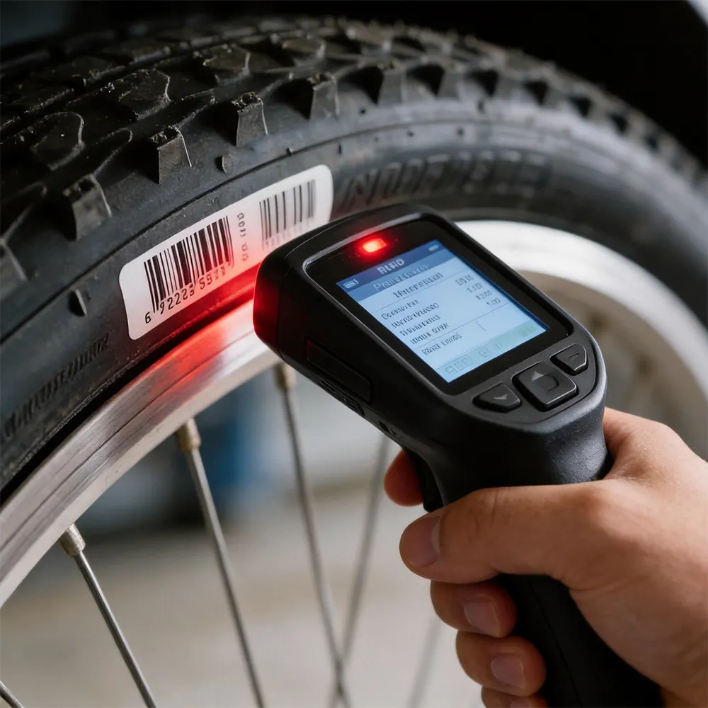 etiqueta RFID para neumáticos industriales