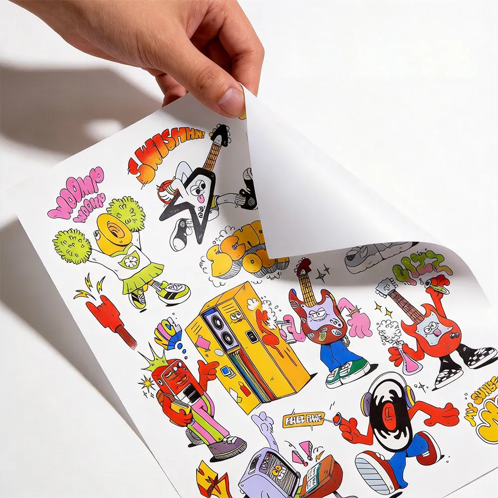 Papel adhesivo imprimible