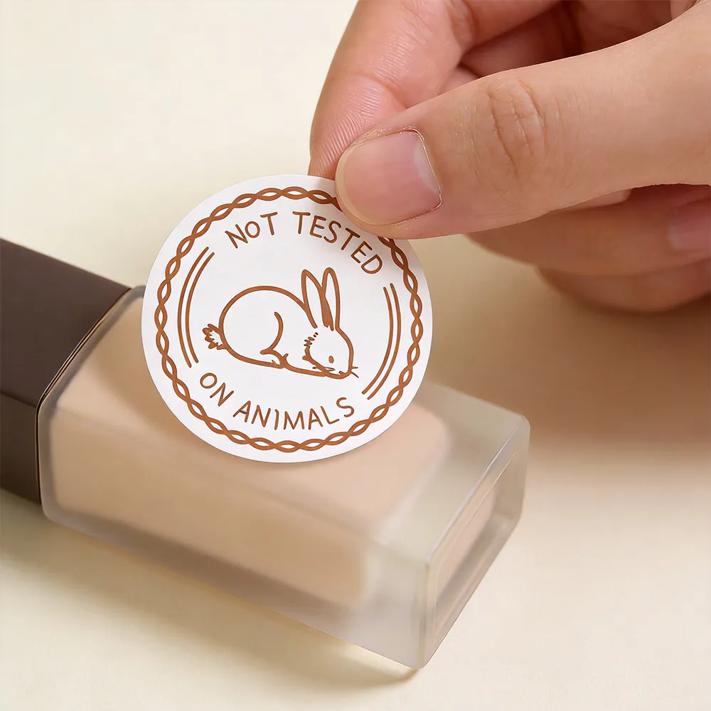 Hojas de etiquetas cosméticas para inyección de tinta