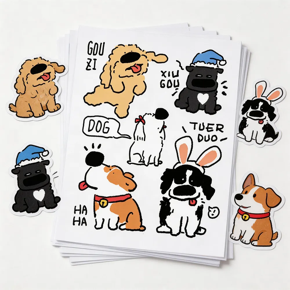 Papel adhesivo de vinilo personalizado