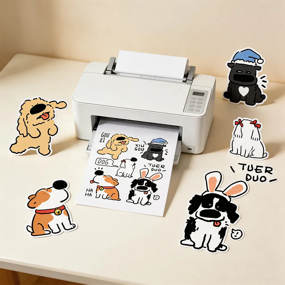Papel adhesivo imprimible con láser
