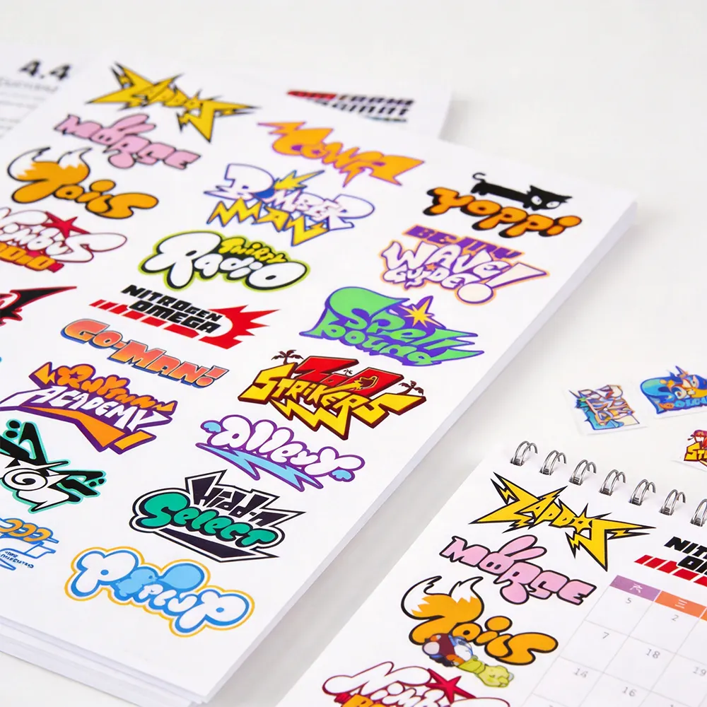 Hojas de calcomanías para planificadores personalizados