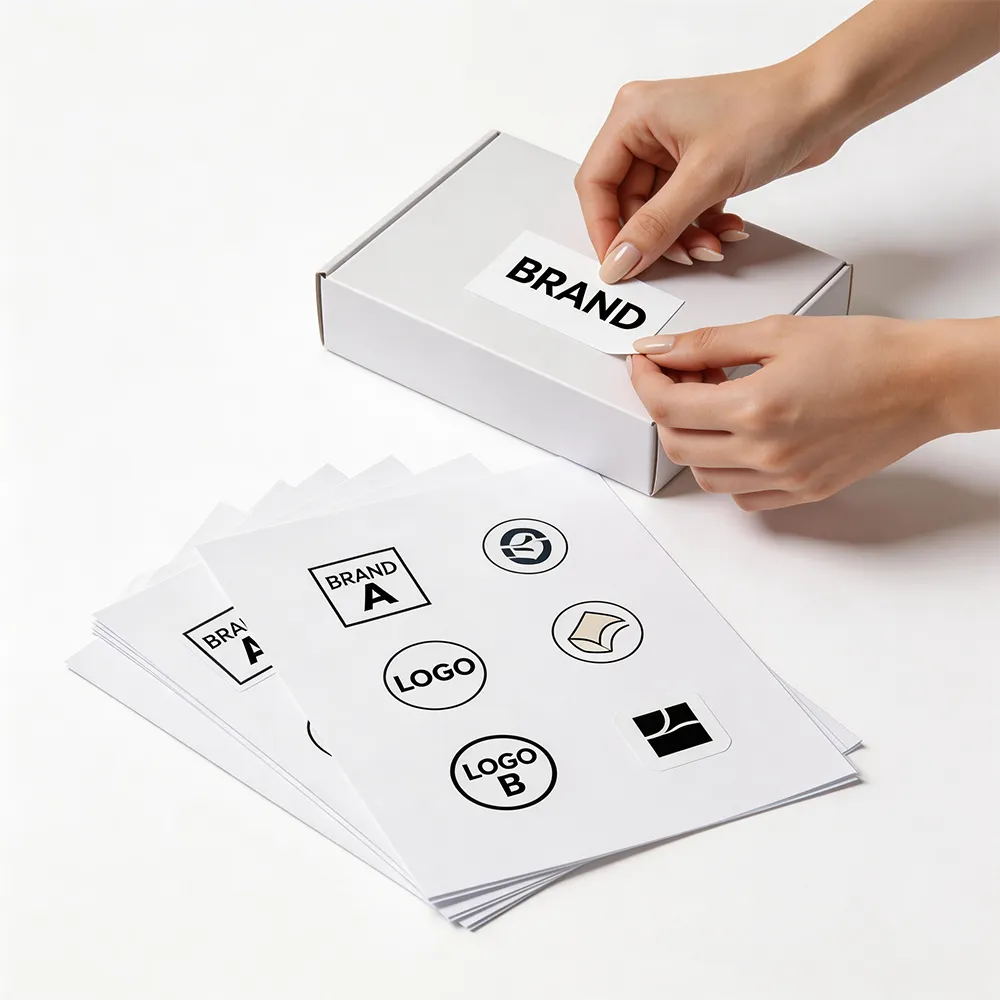 Papel adhesivo de marca del producto