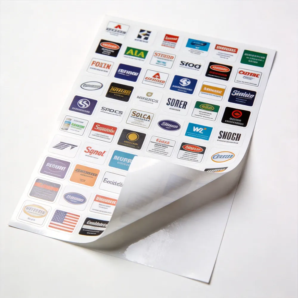 Papel adhesivo para etiquetas para inyección de tinta