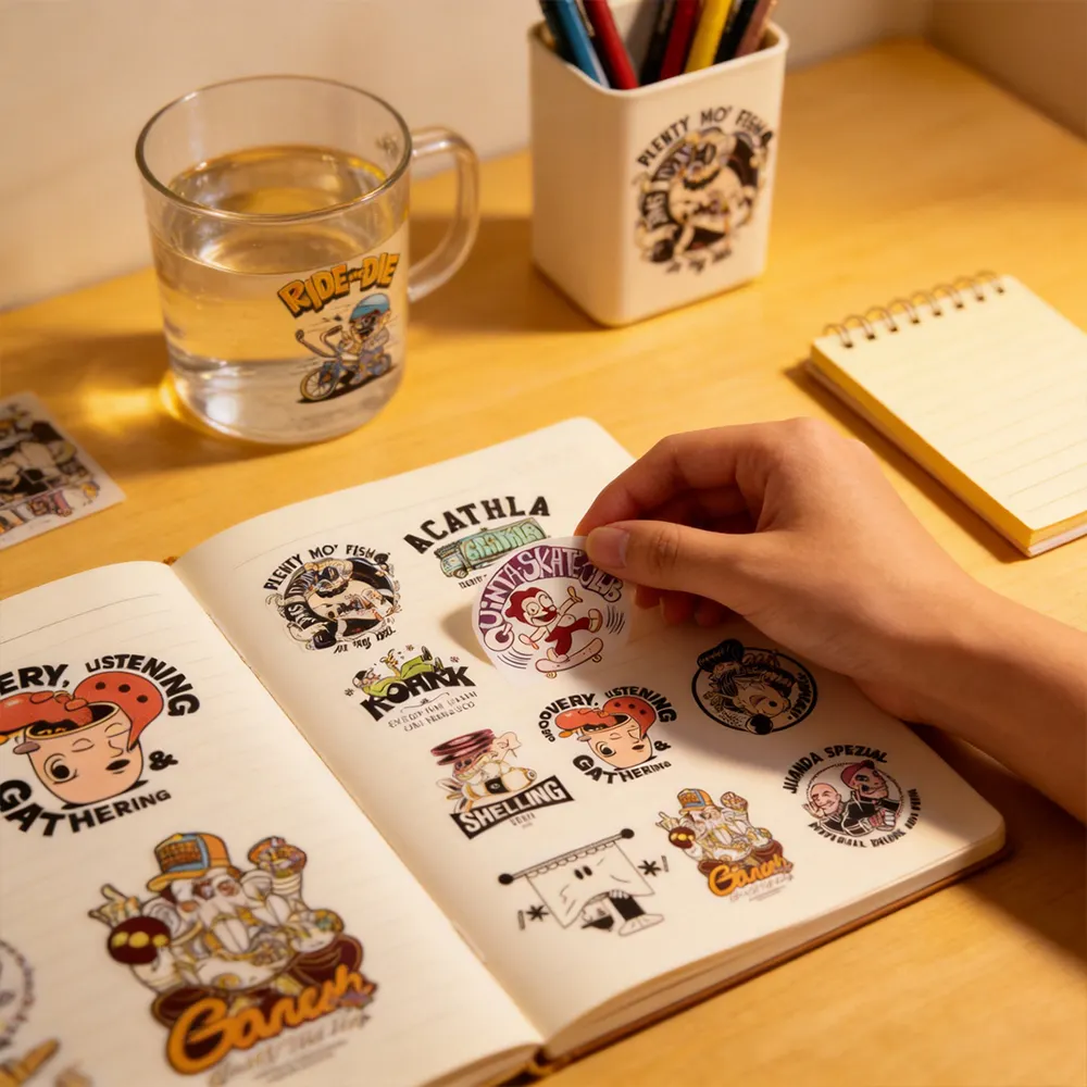 Hojas de pegatinas imprimibles para scrapbooking
