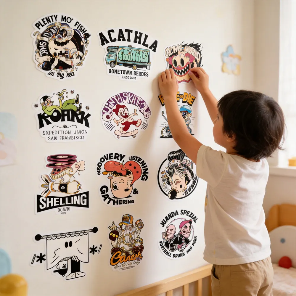 Papel vinílico para calcomanías de pared