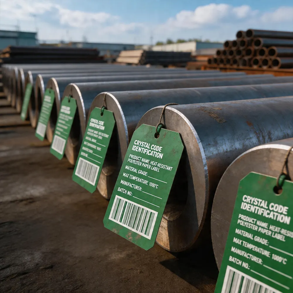 Etiqueta de metal resistente