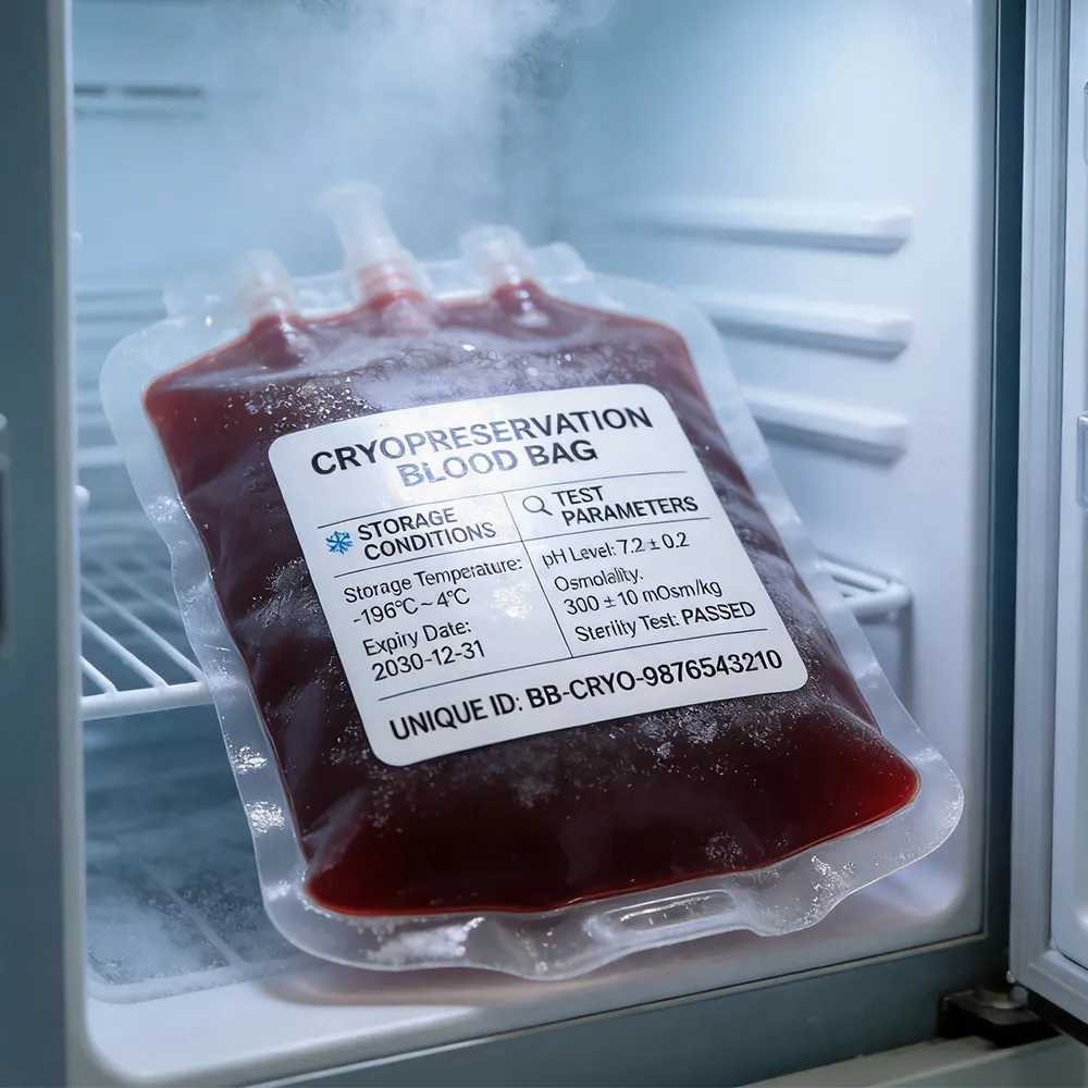 Etiquetas de almacenamiento de sangre