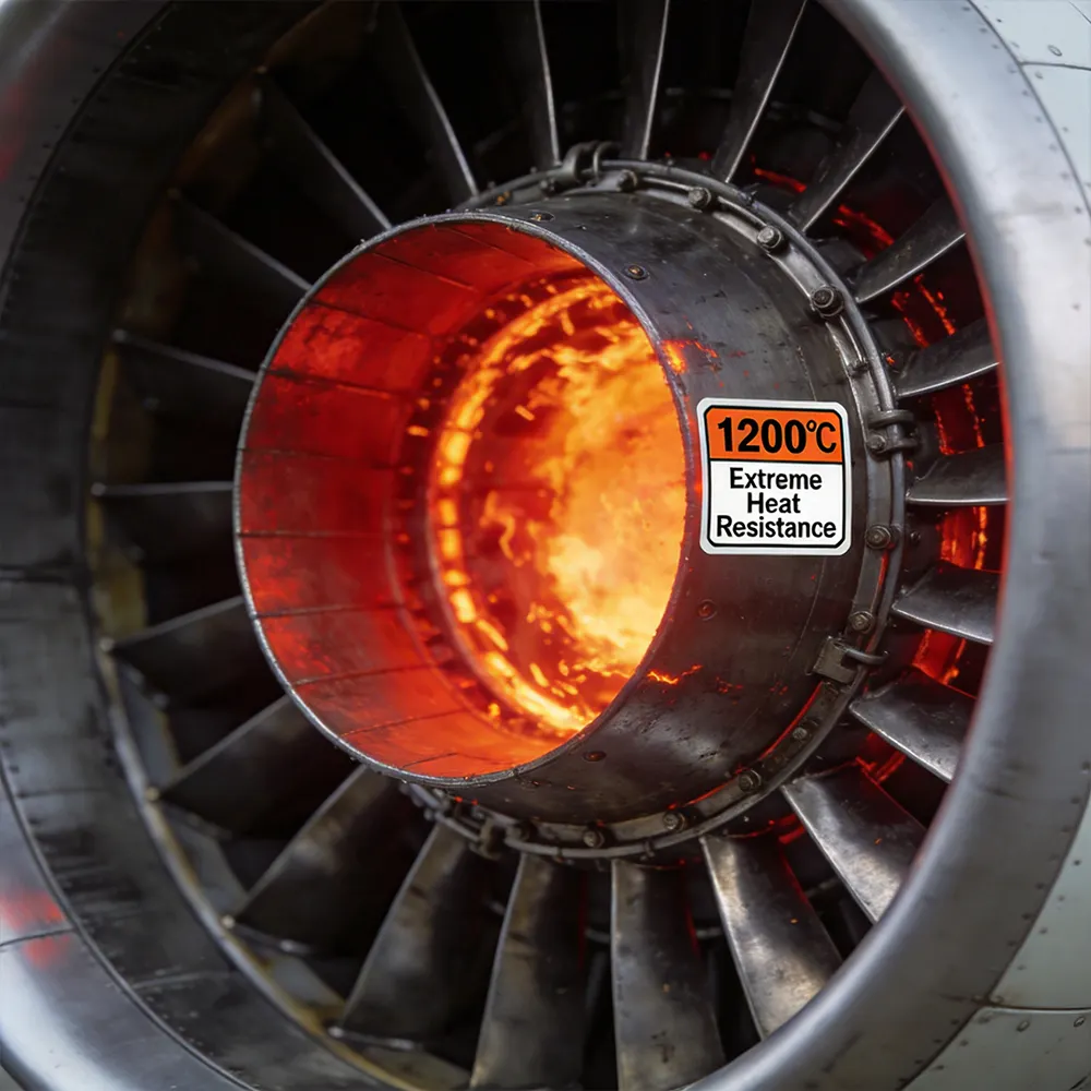 Etiquetas resistentes al calor de aviación