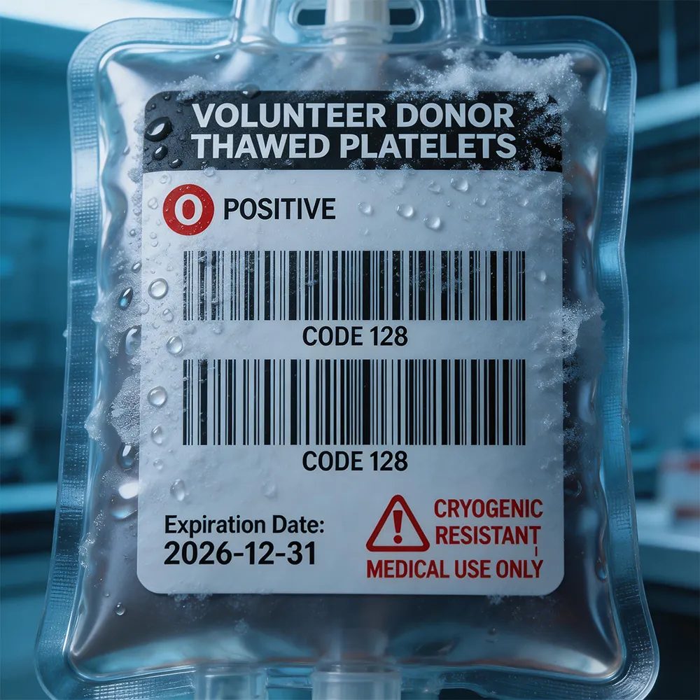 Etiqueta de sangre del autoclave