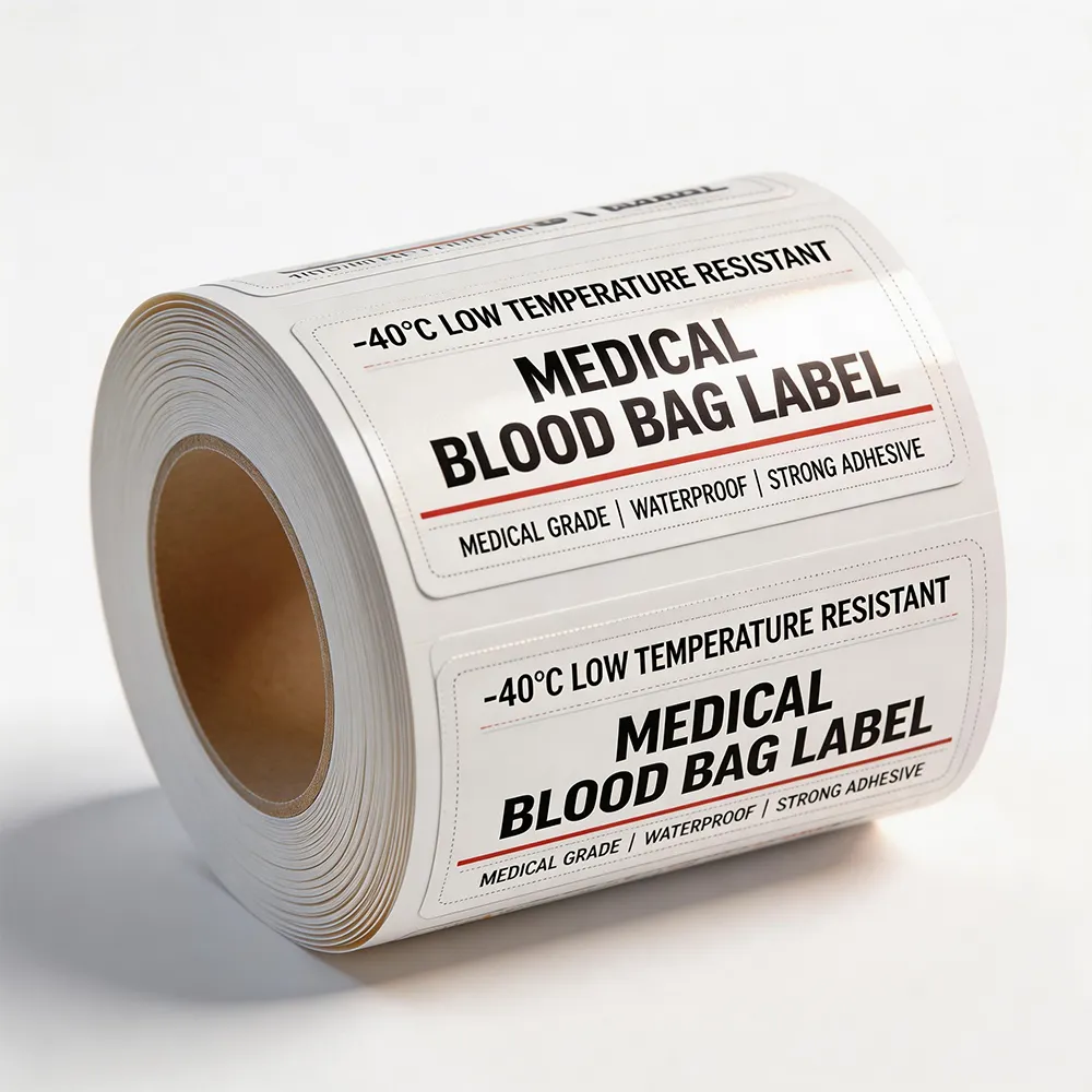Etiqueta médica ultra fría
