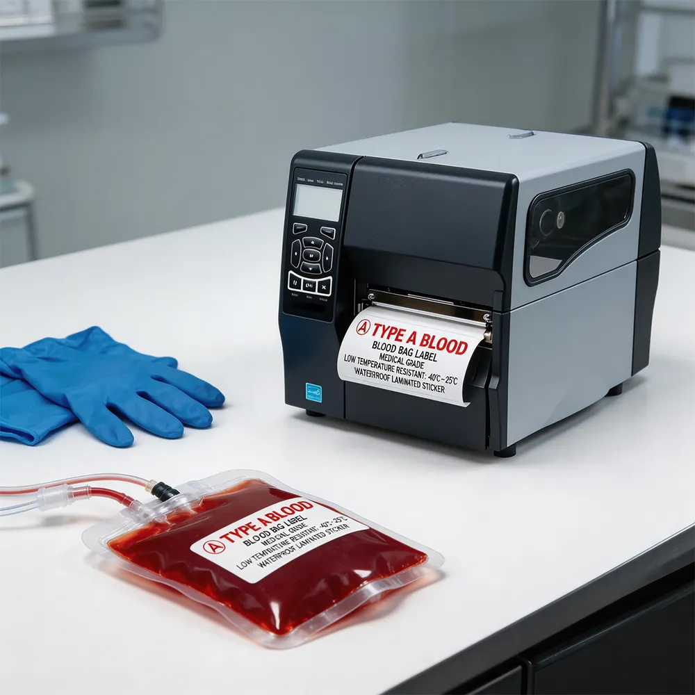 Sistema de etiquetas de almacenamiento de sangre