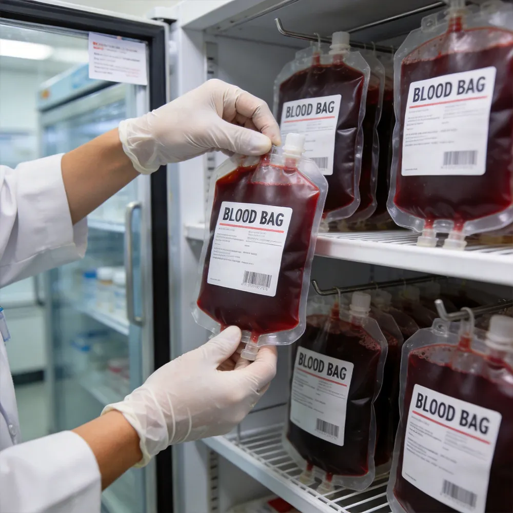 Etiquetas de muestras de sangre