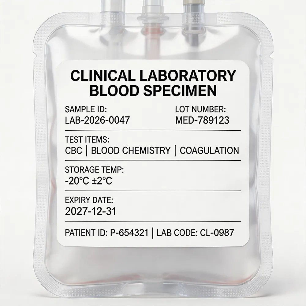 Etiquetas de laboratorio clínico