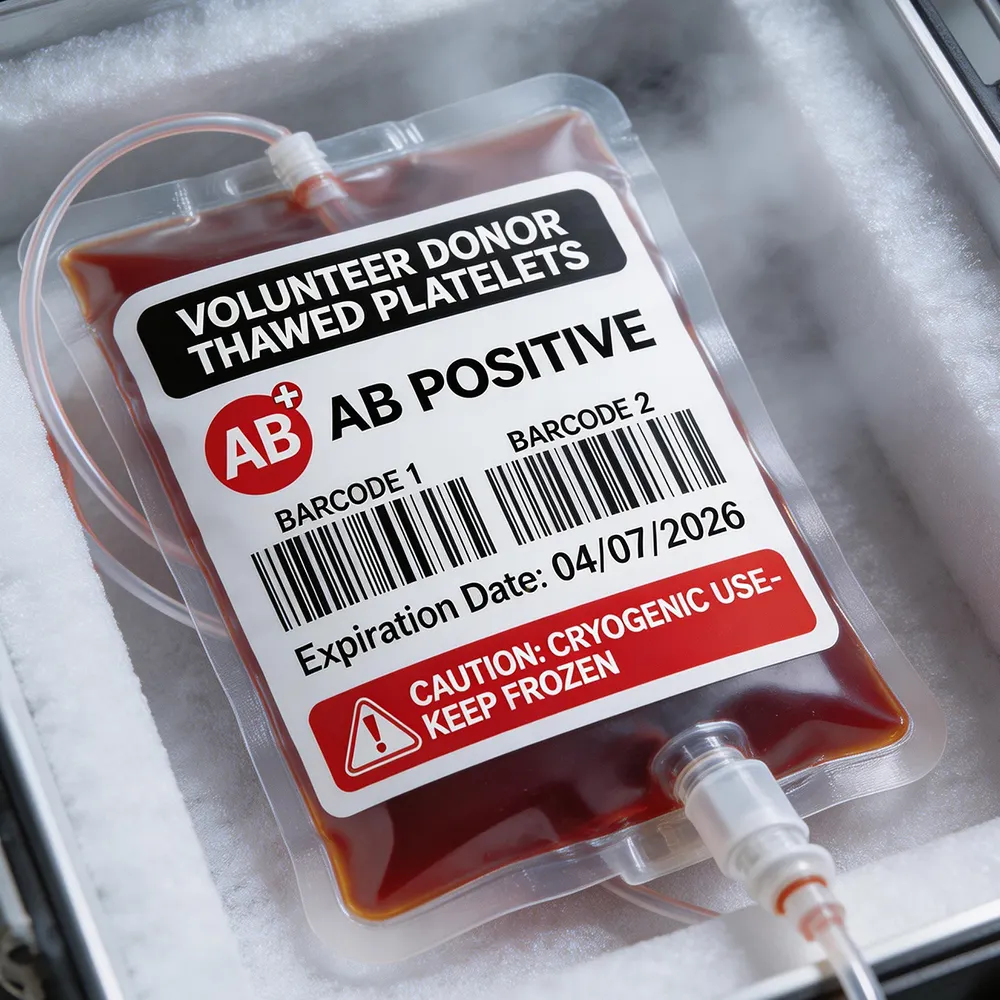 Etiqueta de almacenamiento por plasma