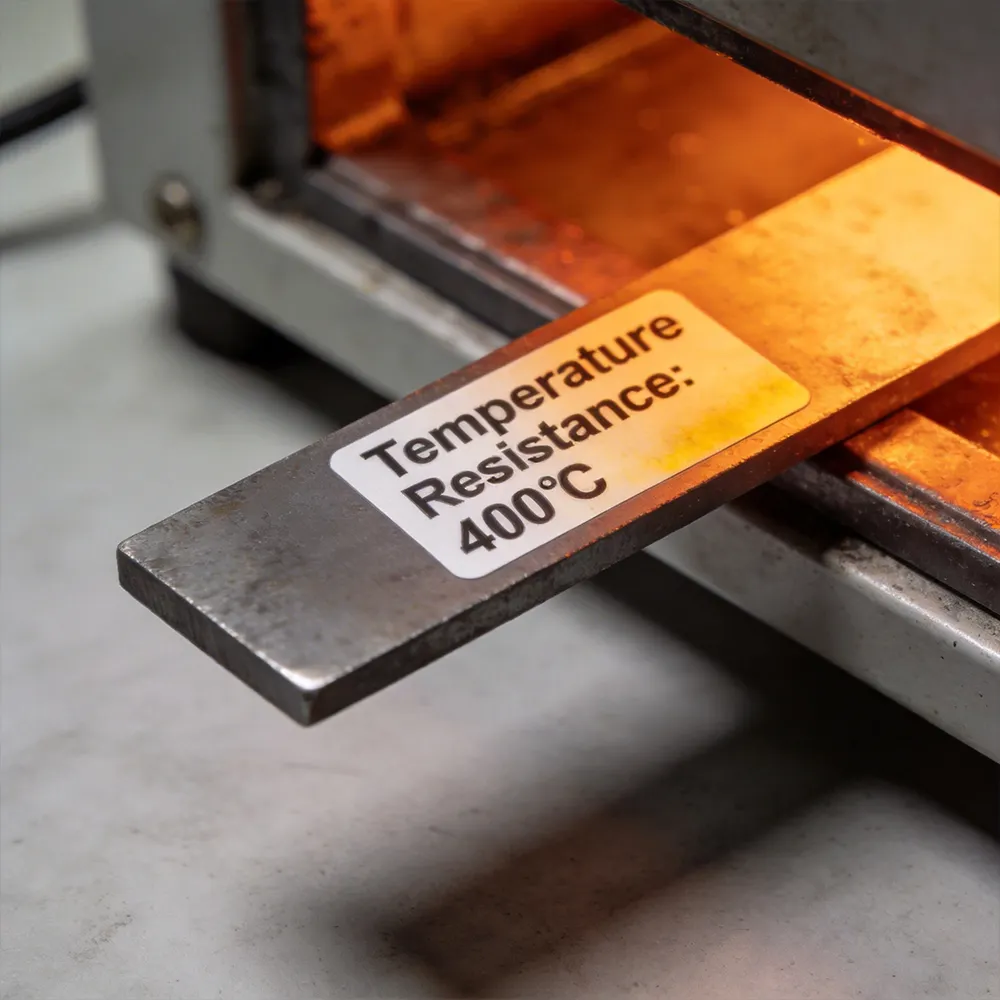 Etiquetas de laboratorio de alta temperatura