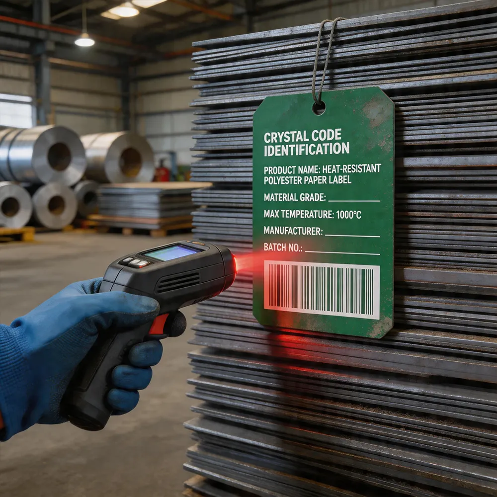 Etiquetas de losas de acero industrial