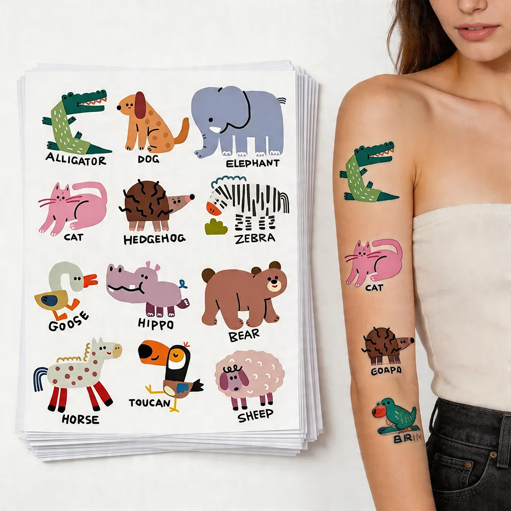 Papel de tatuaje para manualidades caseras