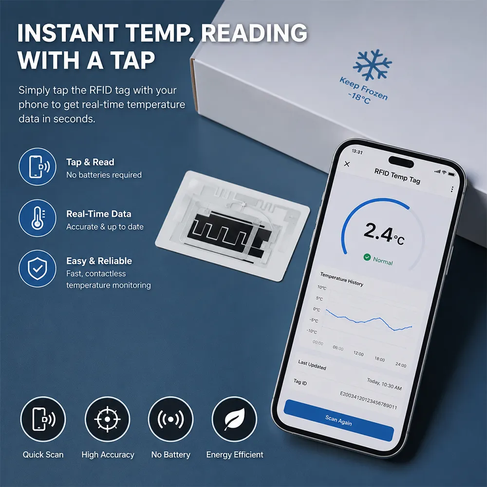 Etiqueta RFID de monitorización de temperatura