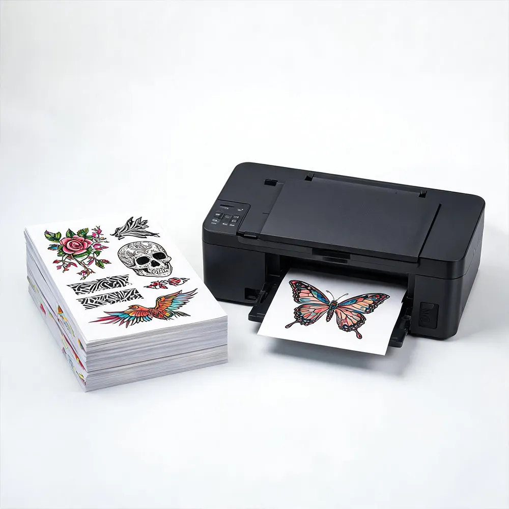 Papel adhesivo para tatuajes