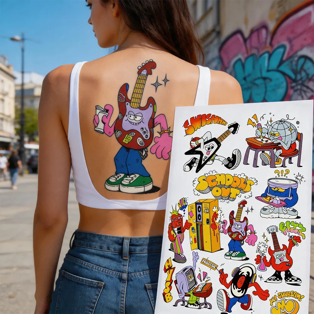 Pegatinas de tatuajes de cosplay
