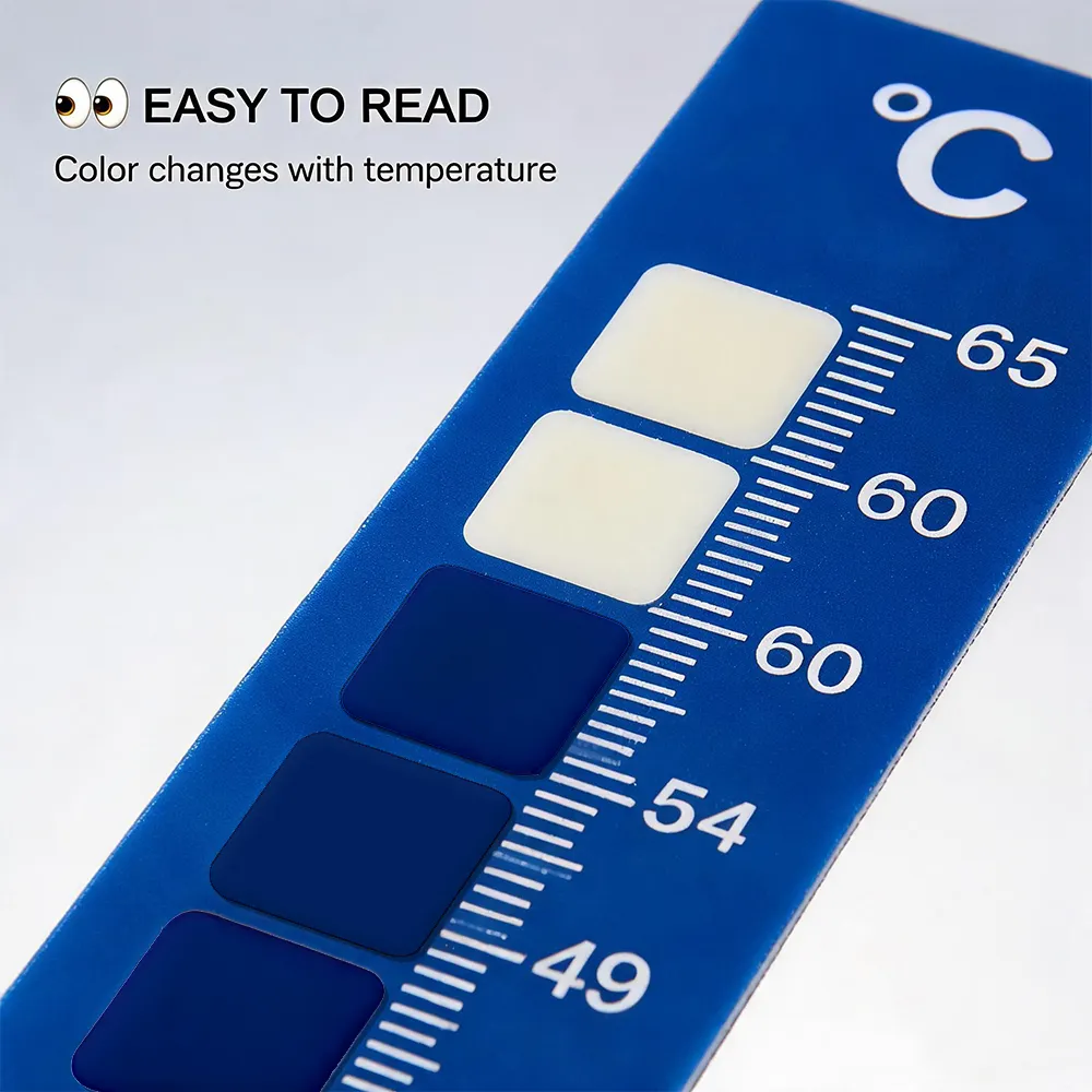 Etiqueta indicadora de temperatura desechable