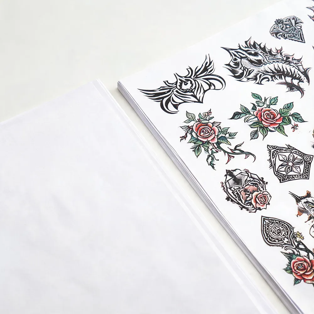 Papel pegatina duradero para tatuajes