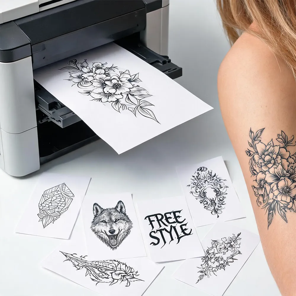 Papel de tatuaje de aplicación fácil