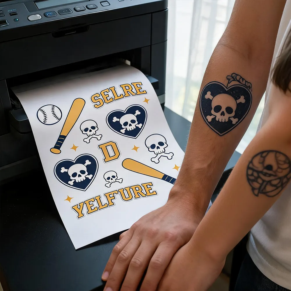 Papel de tatuaje de aplicación fácil