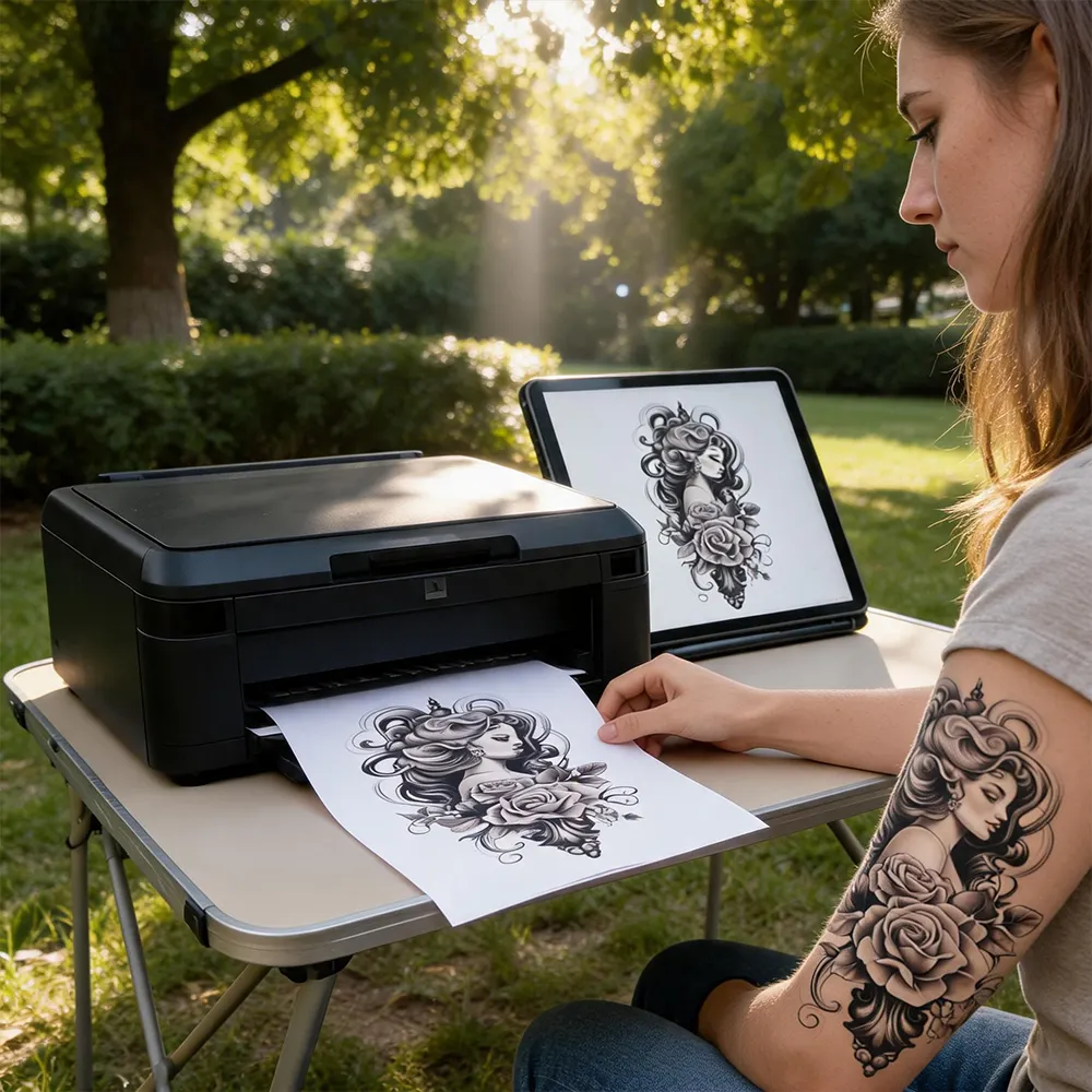 Fácil quitar papel para tatuar