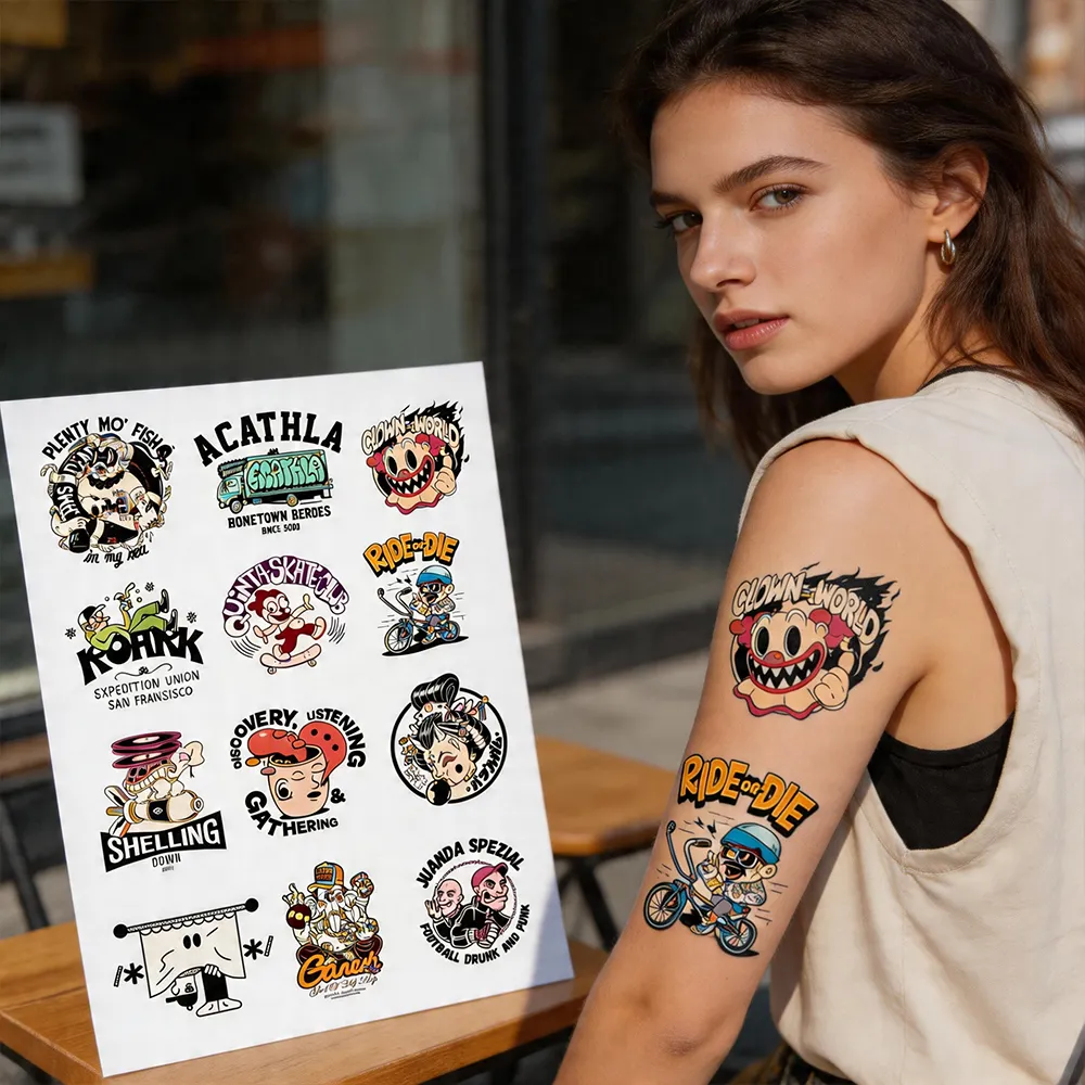 Pegatinas de arte corporal de moda