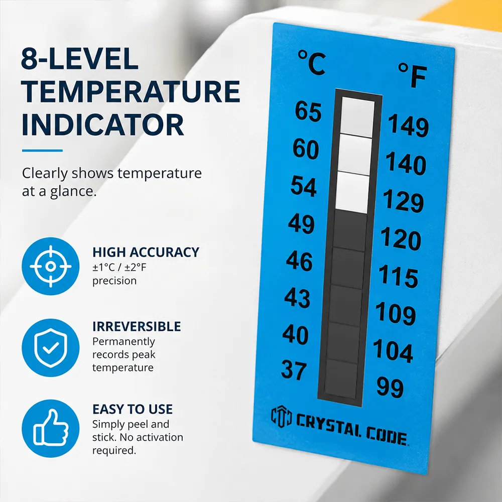 Etiqueta indicadora de temperatura de los alimentos