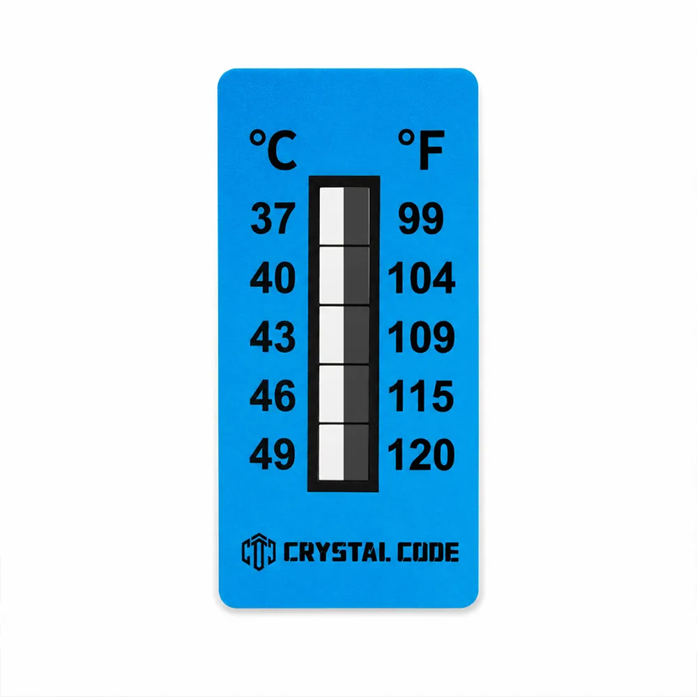 Pegatina indicadora de temperatura del congelador