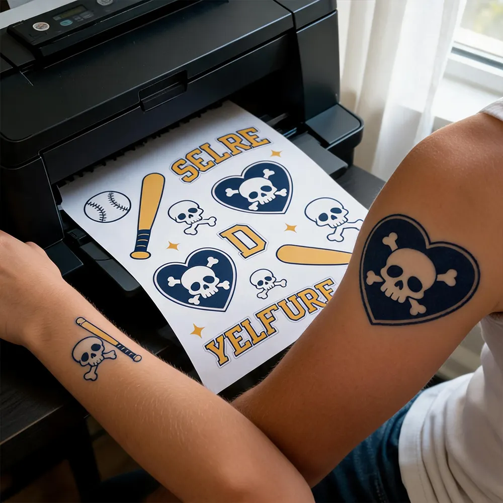 Papel de tatuaje para impresora doméstica