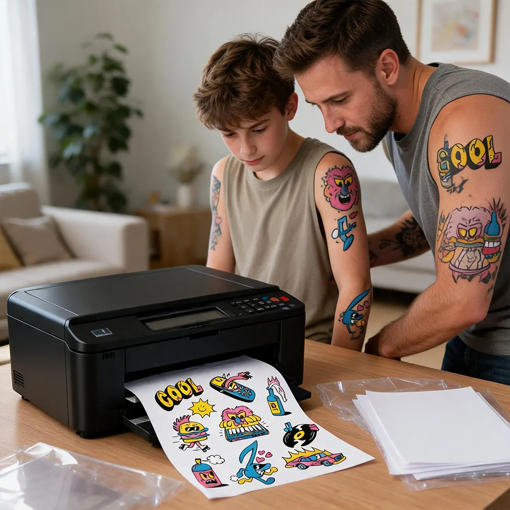 Papel de tatuaje para impresora doméstica