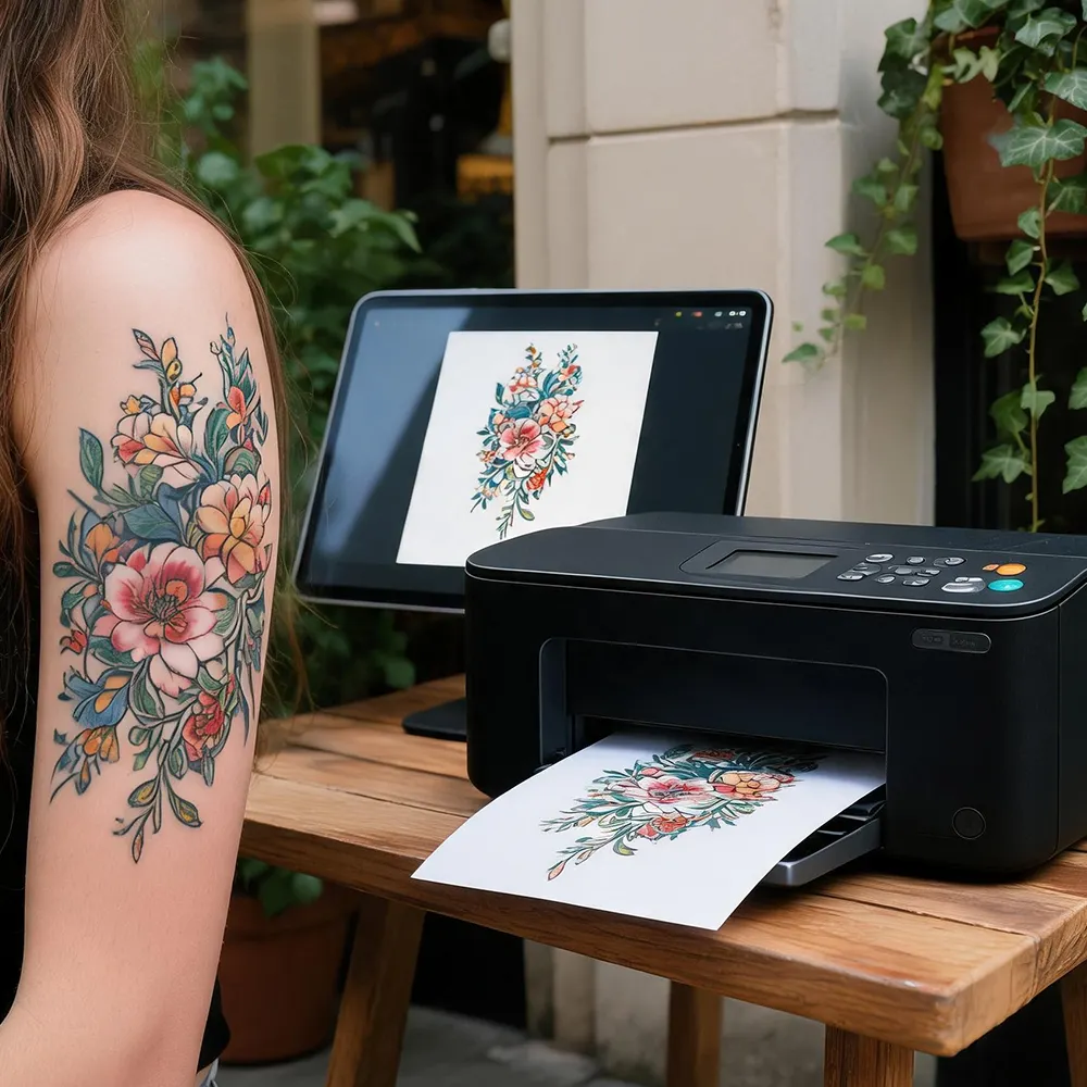 Papel de transferencia de tatuajes para inyección de tinta