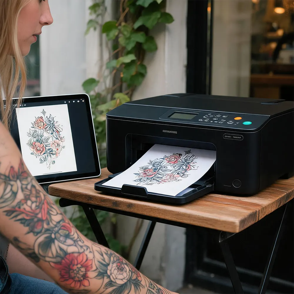 Papel de tatuaje temporal para inyección de tinta