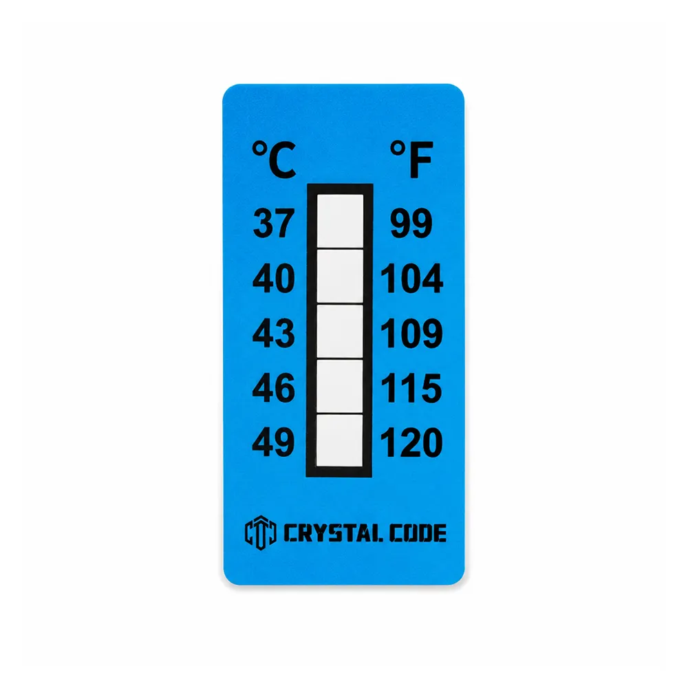 Etiqueta indicadora de temperatura irreversible