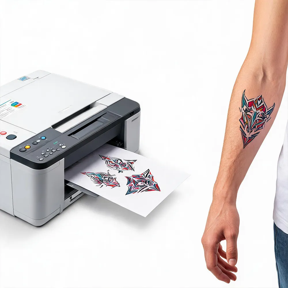 Papel de tatuaje de tamaño grande