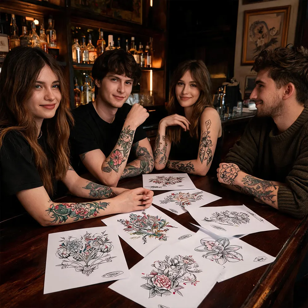 Papel de tatuaje de tamaño grande