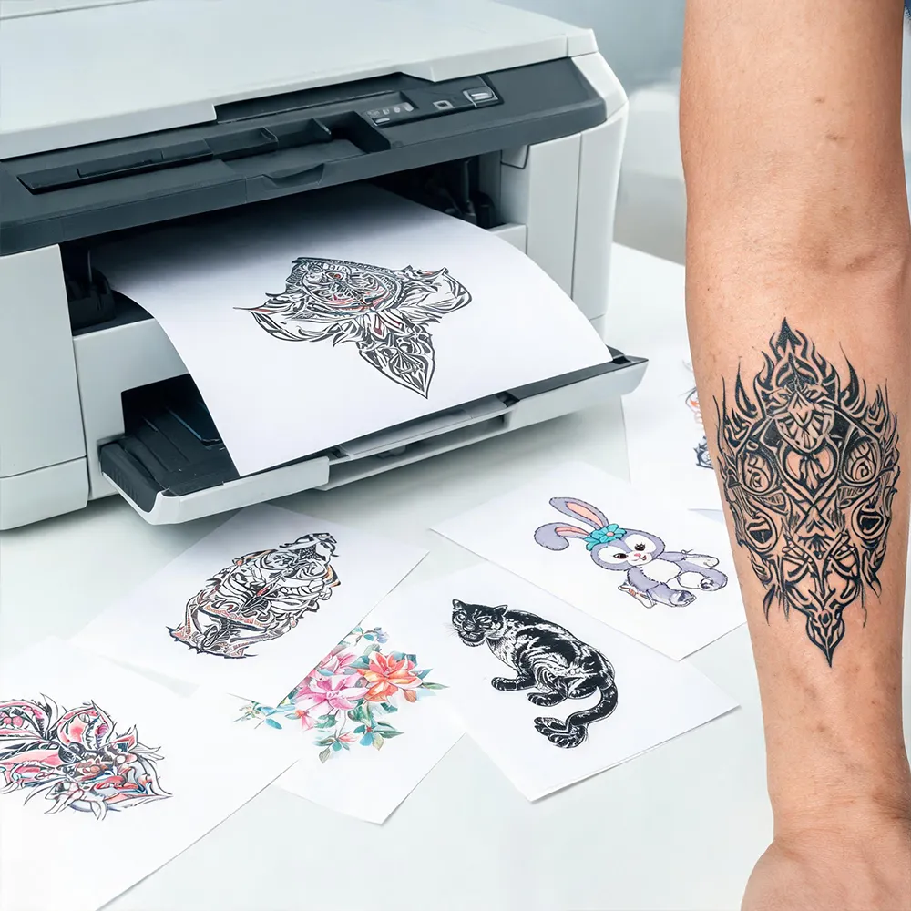 Papel de tatuaje imprimible con láser