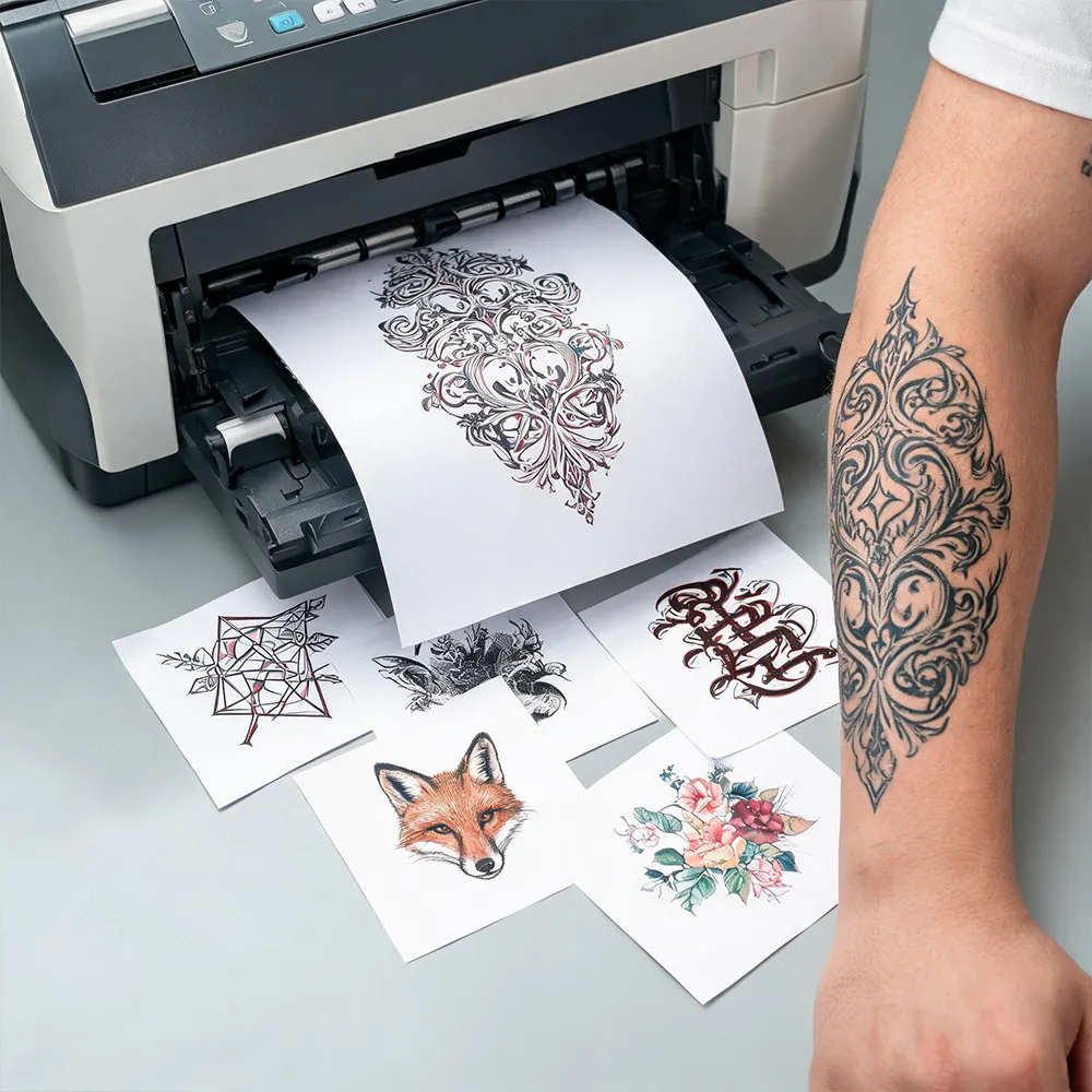 Papel de calcomanías para tatuajes para impresora láser