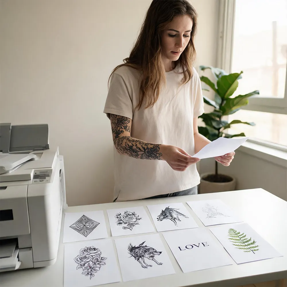 Papel de transferencia de tatuajes con láser